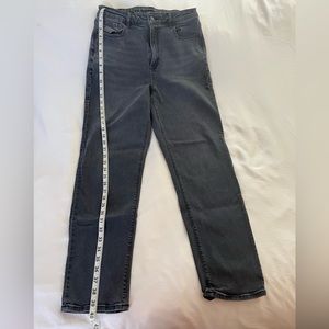American Eagle Straight Leg Stretch Jean Grey Size 10L